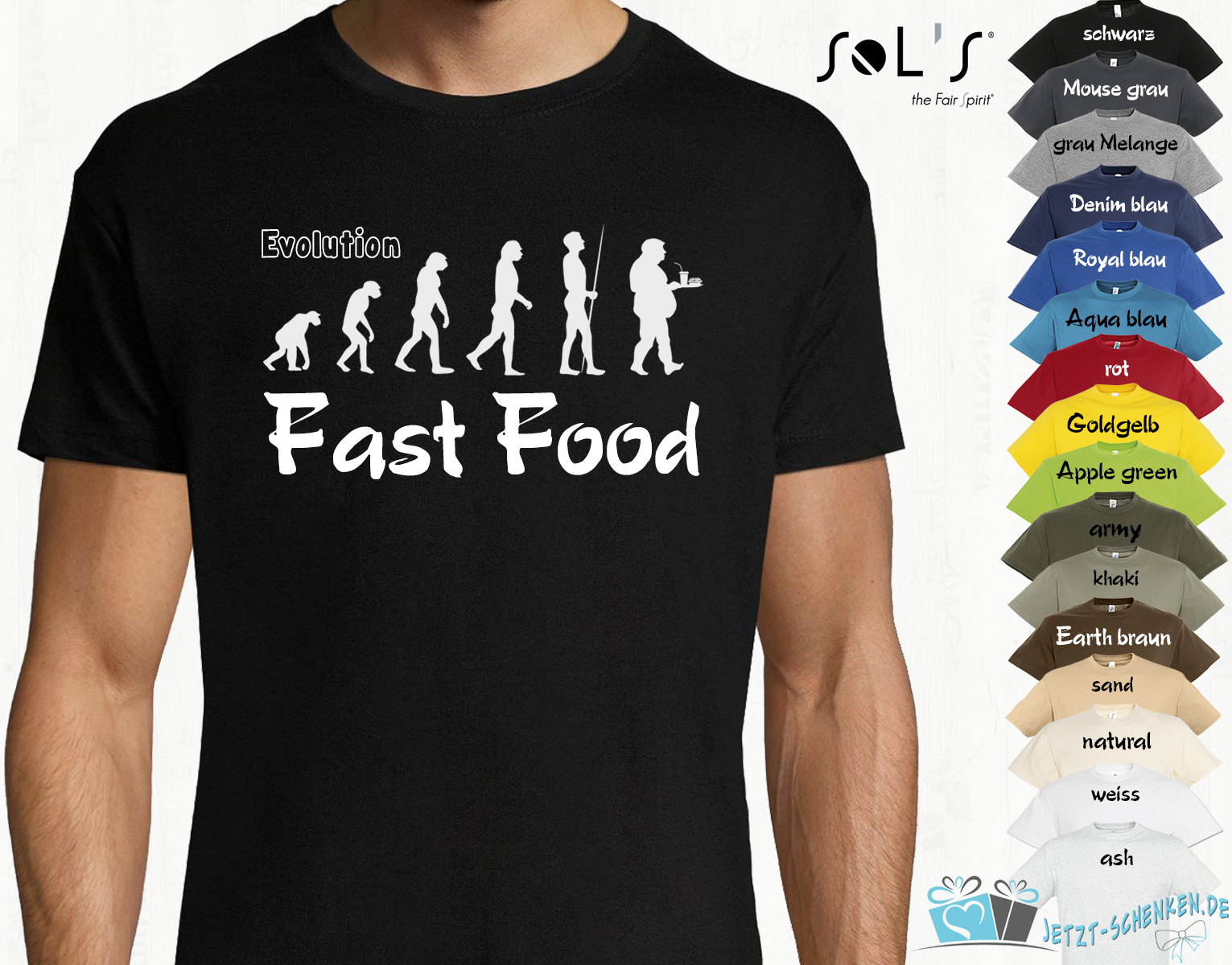 T-Shirt EVOLUTION FAST FOOD
