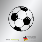 Preview: Aufkleber Silhouette Fußball