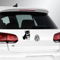 Mobile Preview: Sticker Husky puppy silhouette