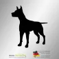 Preview: Hundeaufkleber Dobermann Silhouette