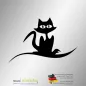 Preview: Aufkleber Silhouette Katze im Schatten