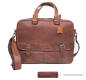 Preview: Louis Wallis Leder Umhängetasche Shopper Handtasche Vintage Braun - Bark