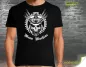 Preview: Biker T-Shirt mit Motiv - Gear Skull Mean Machine - optional mit zusätzlichem Aufdruck