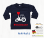 Preview: Baby sweatshirt long sleeve - tractor with desired name