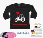 Preview: Baby Sweatshirt Langarm - Traktor mit Wunschname