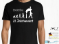Mobile Preview: Herren T-Shirt - Funshirt - EVOLUTION IM 21. JAHRHUNDERT