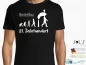 Preview: Herren T-Shirt - Funshirt - EVOLUTION IM 21. JAHRHUNDERT
