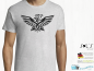 Mobile Preview: T-Shirt - Fun Shirt - Eagle with broad wings