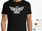 Preview: Herren T-Shirt - Funshirt - Adler mit breiten Schwingen