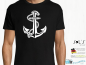 Preview: Herren T-Shirt - Funshirt - Anker Anchor Seemann