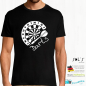 Mobile Preview: Men's t-shirt - fun shirt - t-shirt for every dart player - dartboard with arrow - darts