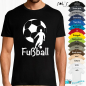 Preview: T-SHIRT as a gift - for all footballers and fans - graphic football player with ball football