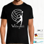Preview: Herren T-Shirt - Funshirt - Volleyball Spieler mit Ball ​Volleyball