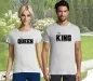 Preview: Party T-Shirt- Set für Paare - KING & QUEEN