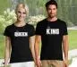 Preview: Party T-Shirt- Set für Paare - KING & QUEEN