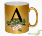Preview: Alphabet cup with banner and flowers