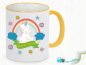 Preview: Tea cocoa cup cute unicorn with stars - incl. desired name