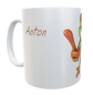 Mobile Preview: Frog motif coffee cup - keep your eyes open incl. desired name
