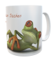 Preview: Frosch- Motiv- Kaffeetasse für den Mann mit Spruch inkl. Wunschname