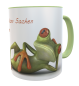 Preview: Frog motif coffee cup for men with saying including desired name