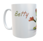 Mobile Preview: Frog motif coffee cup with saying including desired name