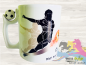 Preview: Tasse zur Fussball EM, WM oder Bundesliga - Torschütze - Ihr Wunschnamen optional