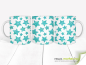 Preview: Coffee cup with green glittering stars - panorama print