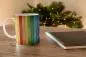 Preview: Kaffeetasse mit Regenbogen- Zaun als Panoramadruck