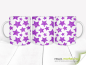 Preview: Coffee cup with dark purple glitter stars - panorama print