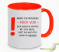 Mobile Preview: Fun mug with a saying - warning before the first coffee