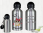 Preview: Music owl with desired name 500 ml aluminum drinking bottle with snap hook