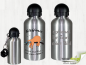 Preview: Sloth with desired name 500 ml aluminum drinking bottle with snap hook
