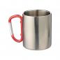 Preview: Stainless steel mug with carabiner handle including your own imprint