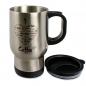 Mobile Preview: silver double-walled thermal mug including imprint of your choice
