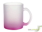 Mobile Preview: Frosted glass mug with color satin finish - purple