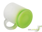 Mobile Preview: Frosted glass mug with color satin finish - green