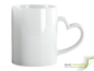 Mobile Preview: Coffee cup with heart handle - shiny white incl. individual imprint