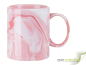 Preview: Ceramic mug in marble design - red