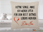 Mobile Preview: Cuddly pillow with saying and desired name