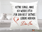 Mobile Preview: Cuddly pillow with saying and desired name