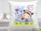 Preview: Pillow girl with ladybug incl. Desired name