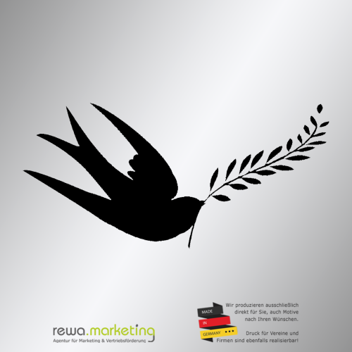 Sticker dove with branch