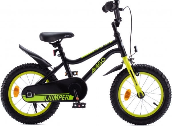 AMIGO Jumper 18 Inch 26.5 cm Boys Coaster Brake Black / Yellow