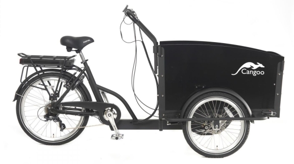 Cangoo Groovy Unisex Lastenrad Mattschwarz