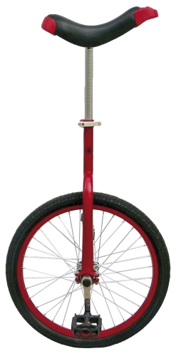 Fun unicycle 20 inch 46 cm unisex red