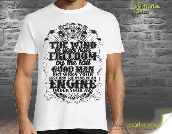 Biker T-Shirt - Wind of Freedom