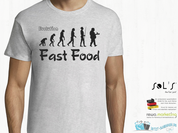 T-Shirt - Funshirt - EVOLUTION Fast Food