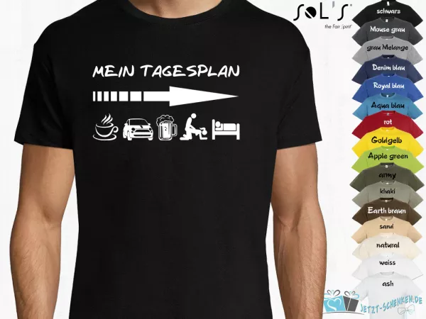 Herren T-Shirt - MEIN TAGESPLAN