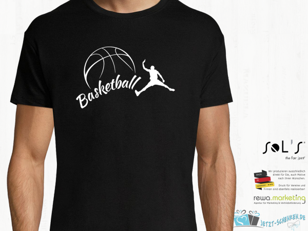 Herren T-Shirt - Funshirt - BASKETBALL