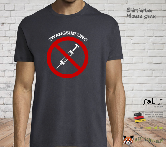 Herren T-Shirt - gegen Zwangsimpfung